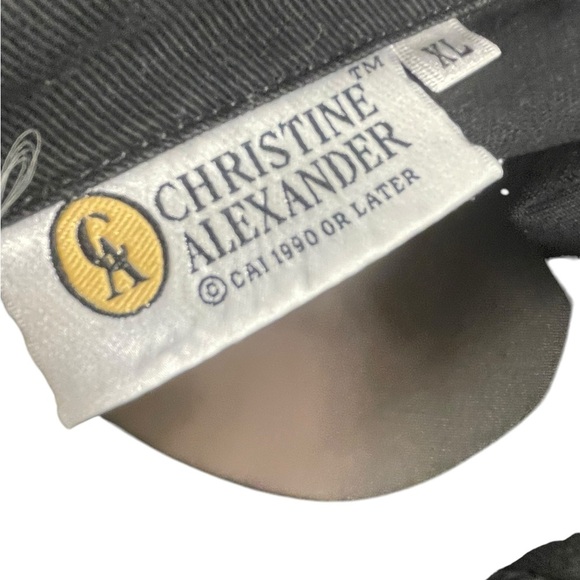 Size XL Black Denim Jean Jacket Animal Print  Embellished Bling Collar - Picture 7 of 11